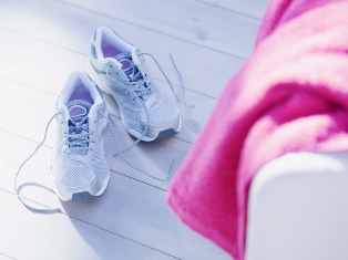 タオルとシューズ